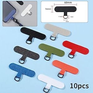 10pcs Universal Mobile Phone Safety Lanyard Card Gasket Replacement Detachable Adjustable Neck Cord Strap Clip Snap Rope Patch(Not Include Rope) miniinthebox