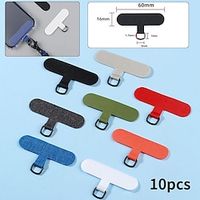 10pcs Universal Mobile Phone Safety Lanyard Card Gasket Replacement Detachable Adjustable Neck Cord Strap Clip Snap Rope Patch(Not Include Rope) miniinthebox