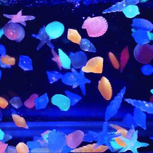 10Pcs Fish Tank Landscape Glow Pebble Light Emitting Stone Aquarium Luminous Decor