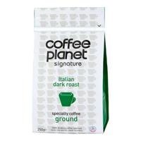 Coffee Planet Italian Dark Roast Coffee Grounds 250gms