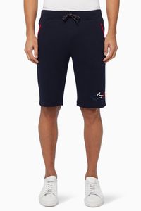 Embroidered Shark Cotton Bermuda Shorts Embroidered Shark Cotton Bermuda Shorts