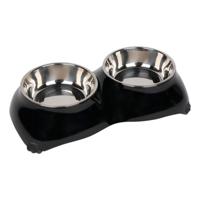 Pawsitiv 4 Paw Dinner Set Bowls Medium - Black