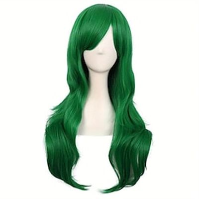 Long Curly Wig With Bangs Synthetic Wig Beginners Friendly Heat Resistant For Halloween Cosplay Party Christmas Party Wigs miniinthebox