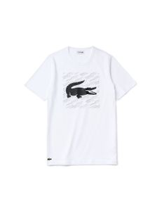 Lacoste Sport Reflective Crocodile Print Cotton T-Shirt
