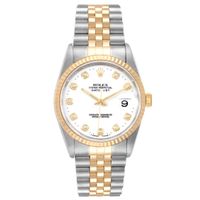 Datejust 36 Steel Yellow Gold Diamond Mens Watch 16233 - thumbnail