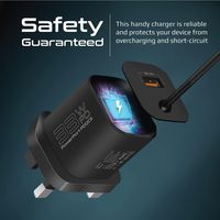 Promate USB-C Charger, POWERPORT-PDQC3.UK-BK