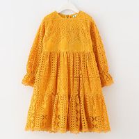 Yellow Lace Bohemian Girls Dress