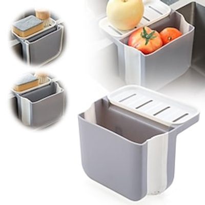 Dry and Wet Separation Trash Can, Mini Kitchen Waste Bins Corner Sink Strainer, Kitchen Counter Foldable Retractable Submersible Basket, Kitchen Sink Telescopic Drain Basket Kitchen Gadget Lightinthebox
