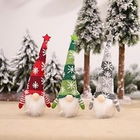 Christmas Decorations Knitwear Faceless Doll Small Plastic Candy Jar Forester Gift Box. Lightinthebox - thumbnail