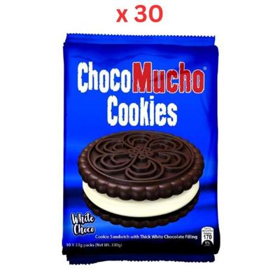 Choco Mucho Cookie Sandwich White (10*33G) 330G Pack of 30