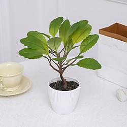 Introduce a Unique and Whimsical Element to Your Home Decor with Lifelike Radish Leaf Potted Plants, Adding Freshness and Character to Any Room Lightinthebox