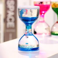 Moving Oil Droplets Sand Hourglass Crafts Sandglass Timer Clock Office Bedroom Home Decor