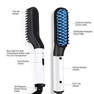 Mini Electric Beard Styling Comb Beard Straightener Beard Straightening Comb For Men Lightinthebox