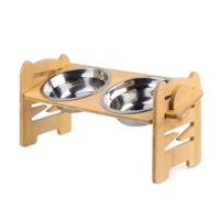 Cozy Paws 6-Height Adjustable Bamboo Raised Dog Bowl Cozy Paws 6-Height Adjustable Bamboo Raised Dog Bowl