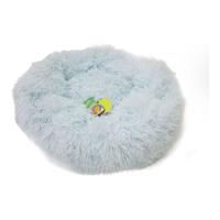 Nutrapet Grizzly Velor Plush Round Pet Bed Sky Blue Large - 71 x 20 cm - thumbnail