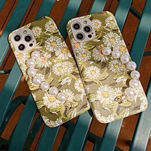 Phone Case For Apple Back Cover iPhone 12 Pro Max 11 SE 2020 X XR XS Max 8 7 Shockproof Dustproof Geometric Pattern Flower TPU Lightinthebox