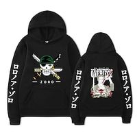 One Piece Roronoa Zoro Hoodie Cartoon Manga Anime Harajuku Graphic Kawaii Hoodie For Men's Women's Unisex Adults' Hot Stamping 100% Polyester miniinthebox - thumbnail