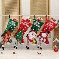 Christmas Socks Gift Socks, Christmas Tree Decorations Gift Bags, Christmas Home Decorations, Hanging Items miniinthebox