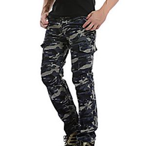 Men's Hiking Pants Trousers Hunting Pants Tactical Cargo Pants Fleece Lining Ventilation Quick Dry Breathable Fall Winter Solid Colored Camo  Camouflage Elastane Cotton for Black Army Green Khaki S Lightinthebox