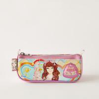 Minmie Printed Pencil Case with Zip Closure