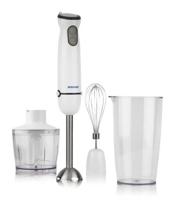 Sonashi 4-In-1 Hand Blender Set With Chopper, Calibrated Beaker And Wisk 600 Ml 400W, White - SHB-184JCW