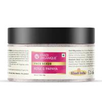 Khadi Organique Rose & papaya face scrub 50g