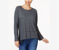 High-Low Top  Charcoal Heather - thumbnail