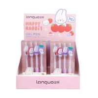 Languo Cute Rabbit Black Ink Press Gel Pen 0.55 mm (Pack of 4) (Assortment - Includes 1)