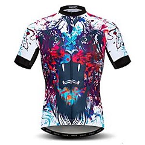 men's cycling jersey short sleeved outdoor pro biking riding clothing mountain bicycle jerseys breathable skull t- shirt tops Lightinthebox
