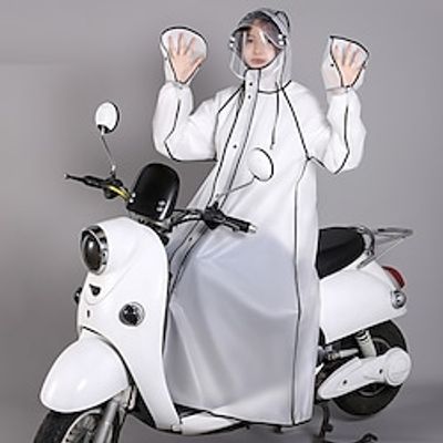 High Quality Motorcycle Bicycle Bike Raincoat Hooded Waterproof Rainwear Poncho Electric Vehicle Rain Coat miniinthebox