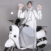 High Quality Motorcycle Bicycle Bike Raincoat Hooded Waterproof Rainwear Poncho Electric Vehicle Rain Coat miniinthebox - thumbnail
