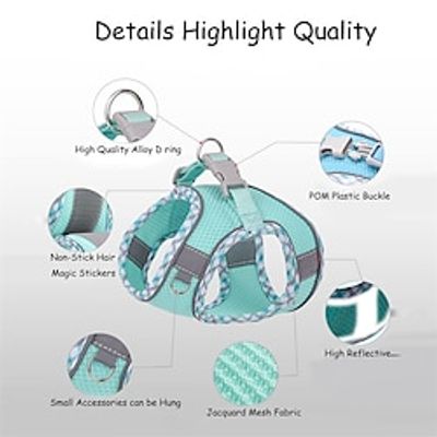 Dog Harness for Small Medium Dogs No Pull Puppy Harness and Leash Set Easy Walk Dog Harness for Walking Running Training Small Dog Harness Medium Dog Harness Lightinthebox Dog Harness for Small Medium Dogs No Pull Puppy Harness and Leash Set Easy Walk Dog Harness for Walking Running Training Small Dog Harness Medium Dog Harness Lightinthebox