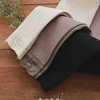 Kids Girls' Fleece Lined Leggings Solid Color Active Ruched School 7-13 Years Spring Black Brown Beige Lightinthebox - thumbnail