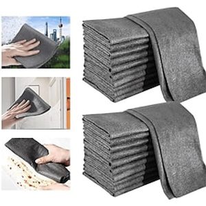 2Pcs Glass Cleaning Cloth Lint Free Cleaning Towel Vehicle Care Cleaning Rag Kitchen Dish Cloth Car Accessory Household Supply Lightinthebox