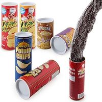 Potato Chips Bouncing Snake April Fool's Day Gift Spoof Frightened Potato Chip Snake Toy Funny Gift Toy Simulated Snake Lightinthebox
