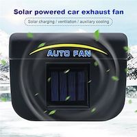 Cross-Border Amazon Auto Fan Solar Car Exhaust Fan Ventilation Fan Car Air Circulation Cooling Ventilation Lightinthebox - thumbnail