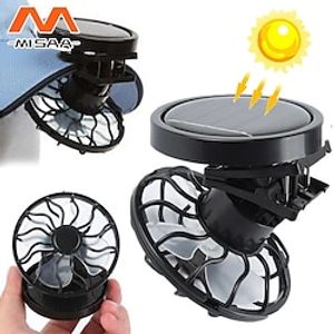 Clip On Cap Mini Solar Fan Summer Traveling Sun Energy Power Cooling Fans Lightinthebox