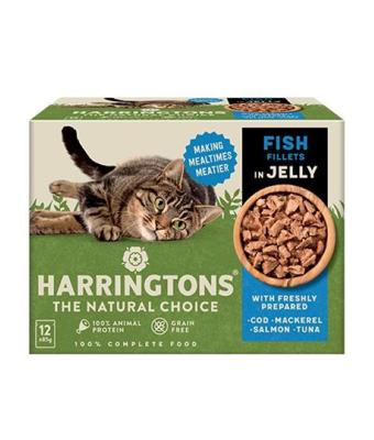 Harringtons Fish in Jelly Wet Cat Food Multipack 12 Pouches Harringtons Fish in Jelly Wet Cat Food Multipack 12 Pouches