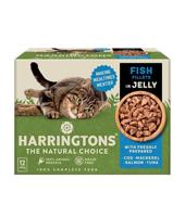 Harringtons Fish in Jelly Wet Cat Food Multipack 12 Pouches
