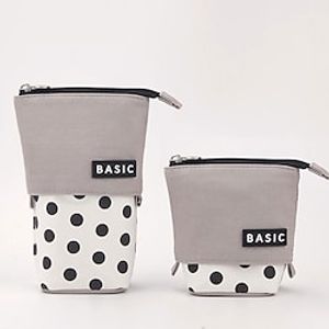 PencilCasePenPouchMarkerBag Wear-Resistant Multifunction With Zipper Canvas for School Office Student miniinthebox