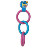 Petmate Jw Invincible Chains Rubber Small Triple Dog Toy