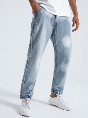 Men Fashion Trendy Solid Washed Straight Leg Jeans Men Fashion Trendy Solid Washed Straight Leg Jeans