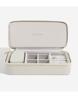Stackers Large Travel Jewellery Box Oatmeal Stackers Large Travel Jewellery Box Oatmeal