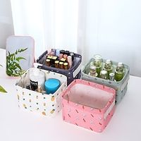 Nordic Fabric Storage Basket Foldable Storage Box For Household Desktop Cosmetics Lightinthebox - thumbnail