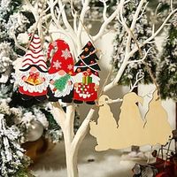 Christmas Supplies Creative Printing Forest Man Doll Door Tag Pendant Living Room Home Decoration. Lightinthebox - thumbnail