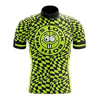 21Grams Men's Short Sleeve Cycling Jersey Summer Spandex Polyester Green Bike Jersey Top Mountain Bike MTB Road Bike Cycling Quick Dry Moisture Wicking Breathable Sports Clothing Apparel  Athleisure Lightinthebox - thumbnail