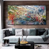 Handmade Oil Painting Canvas Wall Art Decoration Modern Abstract for Home Decor Rolled Frameless Unstretched Painting Lightinthebox