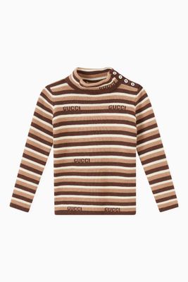 Stripe Turtleneck Sweater in Wool Stripe Turtleneck Sweater in Wool