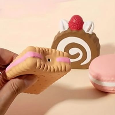 Biscuit Design Durable Dog Chew Latex Toys Tough Squeaky DogGrinding Teeth Toys Lightinthebox