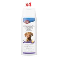 Trixie Neem Tree Oil Shampoo For Dogs 250ml (Pack Of 4)